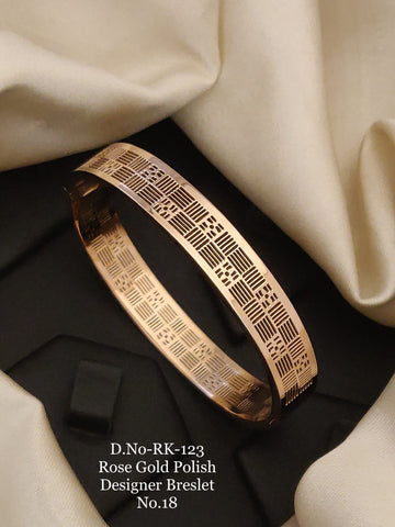 JADEN ROSE GOLD PLATED KADA BRACELET