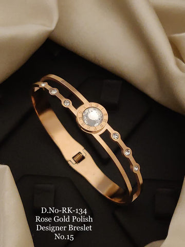 KINNA ROSE GOLD PLATED KADA BRACELET