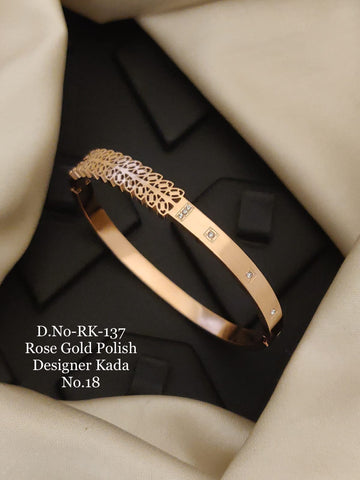 TIMMY ROSE GOLD PLATED KADA BRACELET