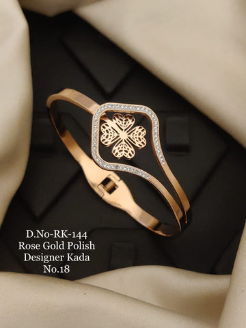 KELLY ROSE GOLD PLATED KADA BRACELET