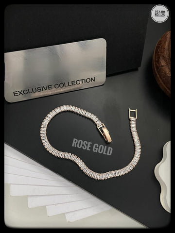 TANHAA DIAMOND ROSE GOLD PLATED BRACELET