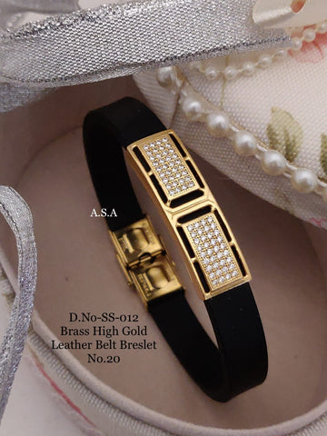 Square with Diamond Gorgeous Design Unisex SILICONE BRACELET