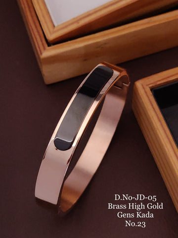 Beautiful Design with Diamond Rose Gold Plated Kada Bracelet