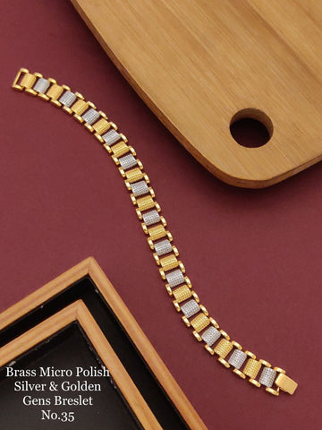 Wonky Gold Plated Unisex Loose Bracelet