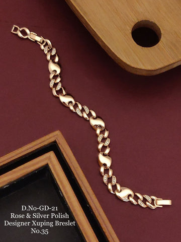 Oxymoron Gold Plated Unisex Loose Bracelet