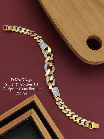 Fashionable Design Matt Finish with Diamond Unisex Loose Bracelet