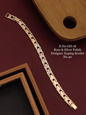 Nostalgic Rose Gold Plated Unisex Loose Bracelet