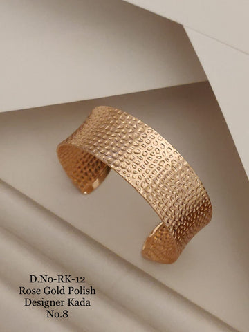 TASHI ROSE GOLD PLATED KADA BRACELET