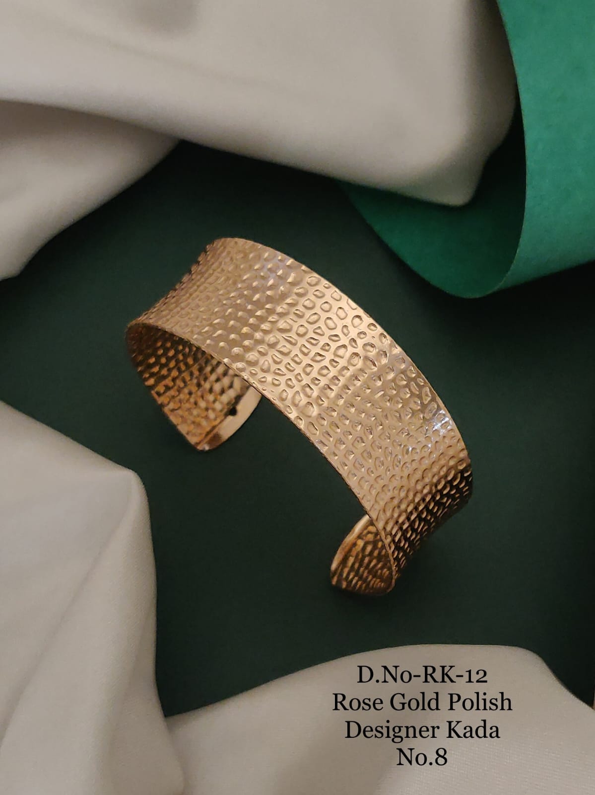 TASHI ROSE GOLD PLATED KADA BRACELET