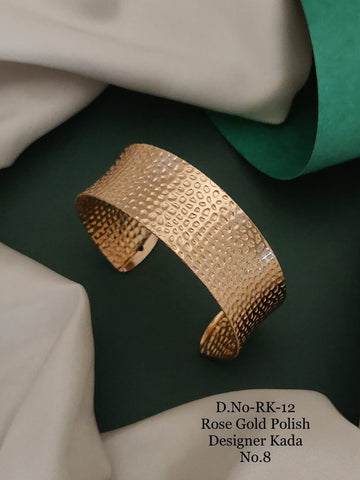 TASHI ROSE GOLD PLATED KADA BRACELET