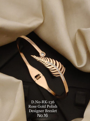 ROBERTO ROSE GOLD PLATED KADA BRACELET