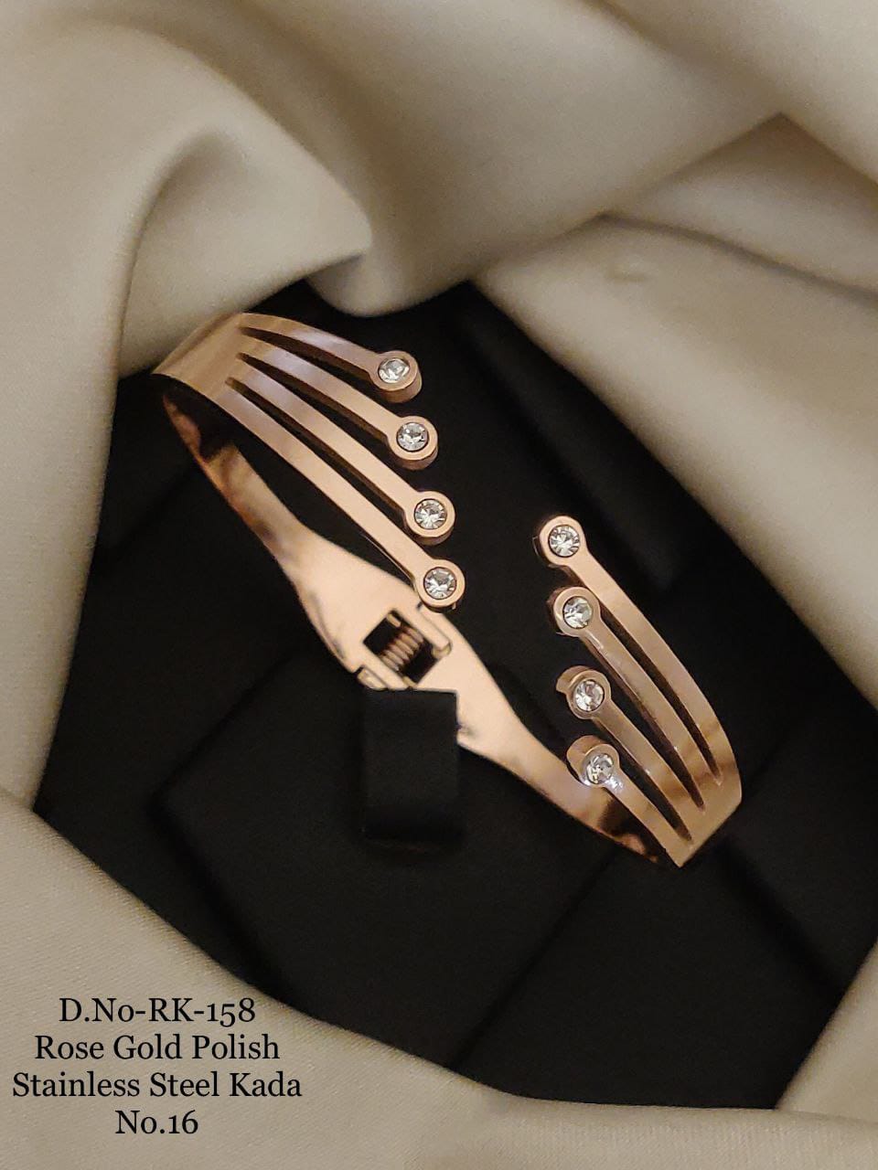 LEO ROSE GOLD PLATED KADA BRACELET