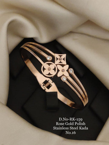 DAAYA STAR ROSE GOLD PLATED KADA BRACELET