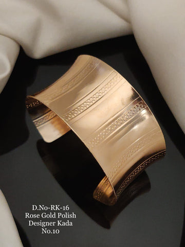 ASHNA ROSE GOLD PLATED KADA BRACELET