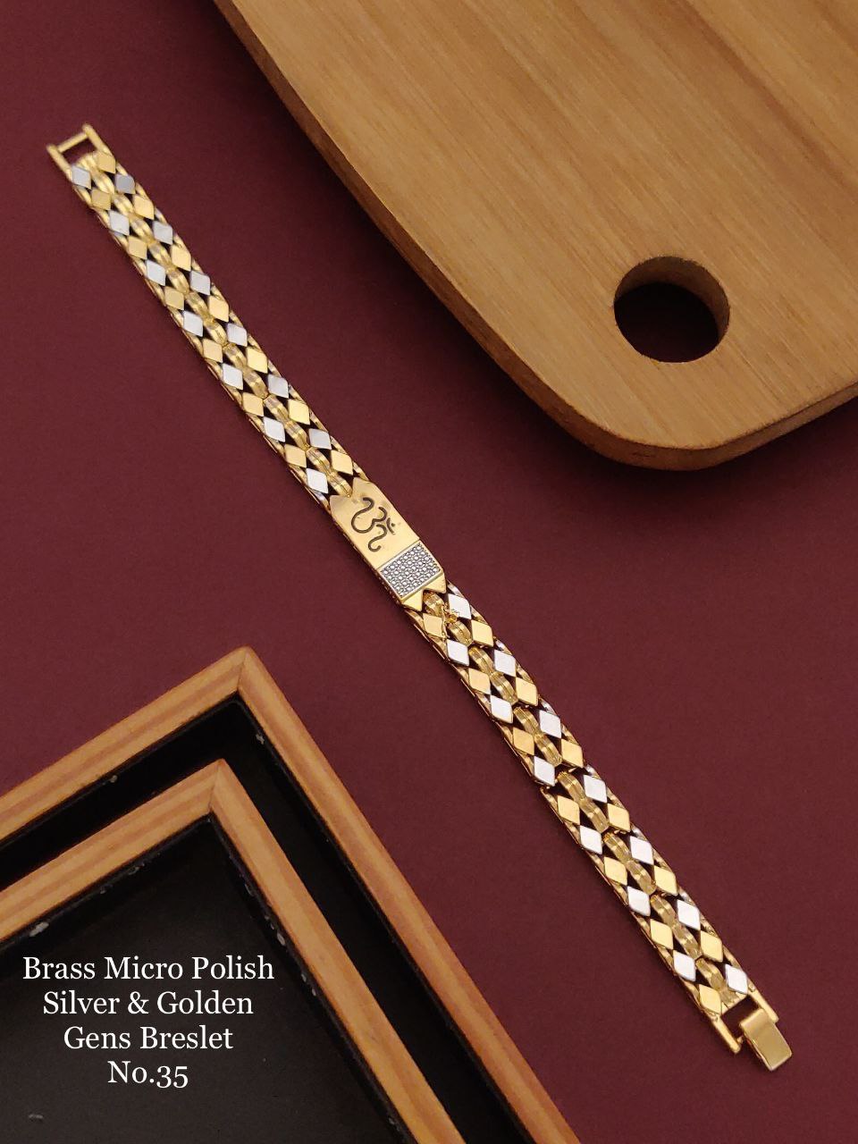 Esoteric Gold Plated Unisex Loose Bracelet