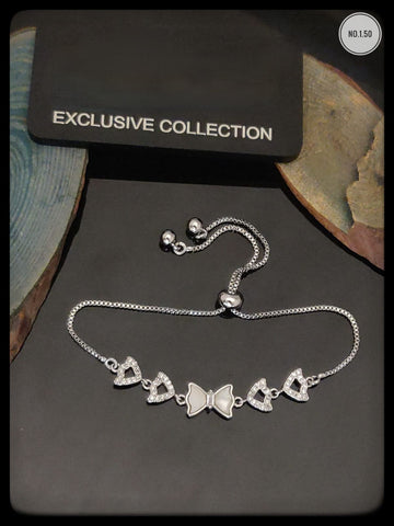 DANICA BUTTERFLY SILVER PLATED BRACELET