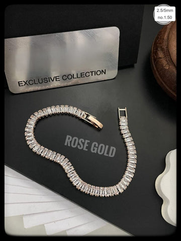 LUCY DIAMOND LINE ROSE GOLD PLATED BRACELET