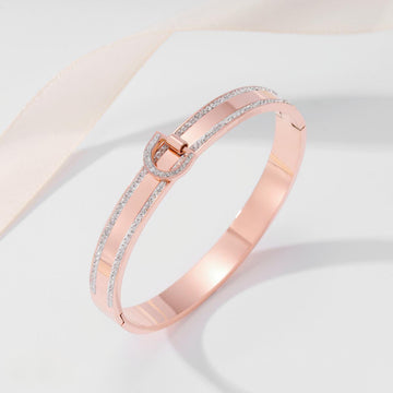 FINNO ROSE GOLD PLATED KADA BRACELET