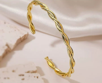 TEAGAN 18K GOLD PLATED KADA BRACELET