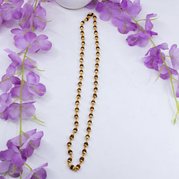Classic Design Etched Design High-Quality Gold Plated Mala