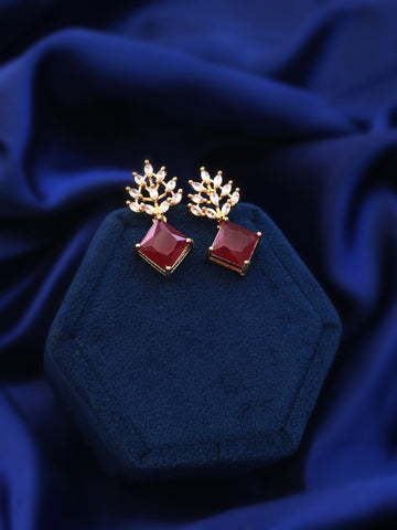 CASSIDY STATEMENT SQUARE EARRINGS